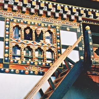 Karen and Rich McCann in Bhutan guest house