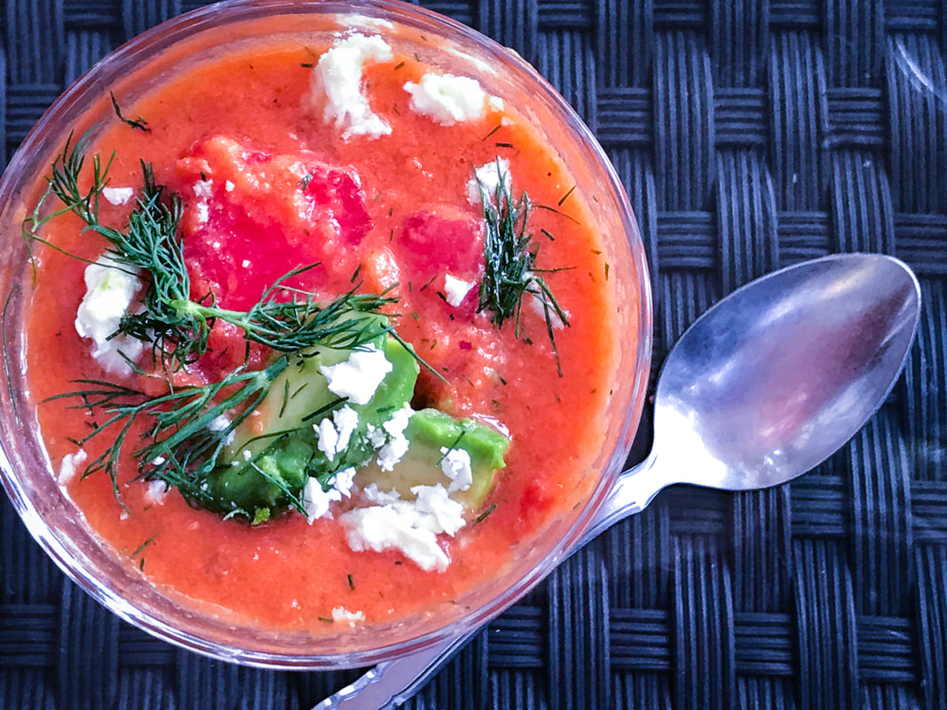 Watermelon gazpacho / Why it should be USnational dish / Karen McCann / enjoylivingabroad.com