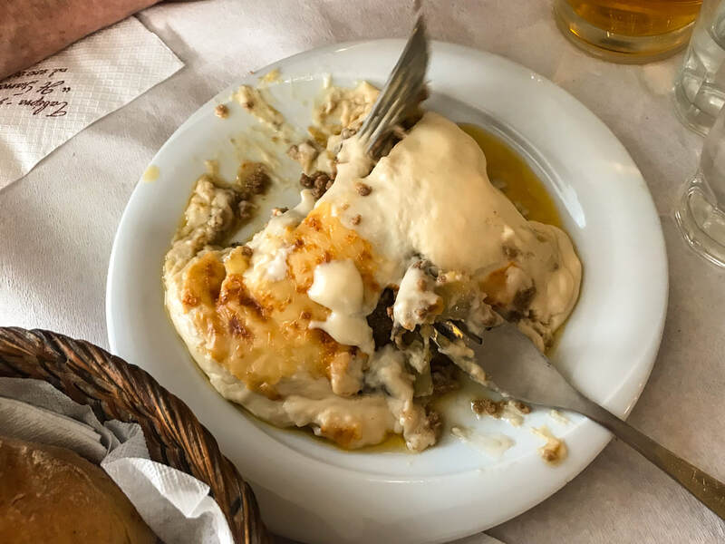 Moussaka / Greek Recipe / Mediterranean Comfort Food Tour / Karen McCann / EnjoyLivingAbroad.com