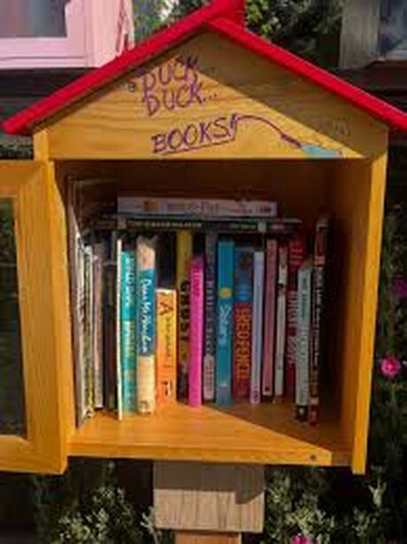 Banned bookshelf / Good Neighbors / California / Karen McCann / EnjoyLivingAbroad.com